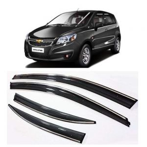 rain window door visor wind deflectors and sunshield protectors  For Sail U-VA  - black